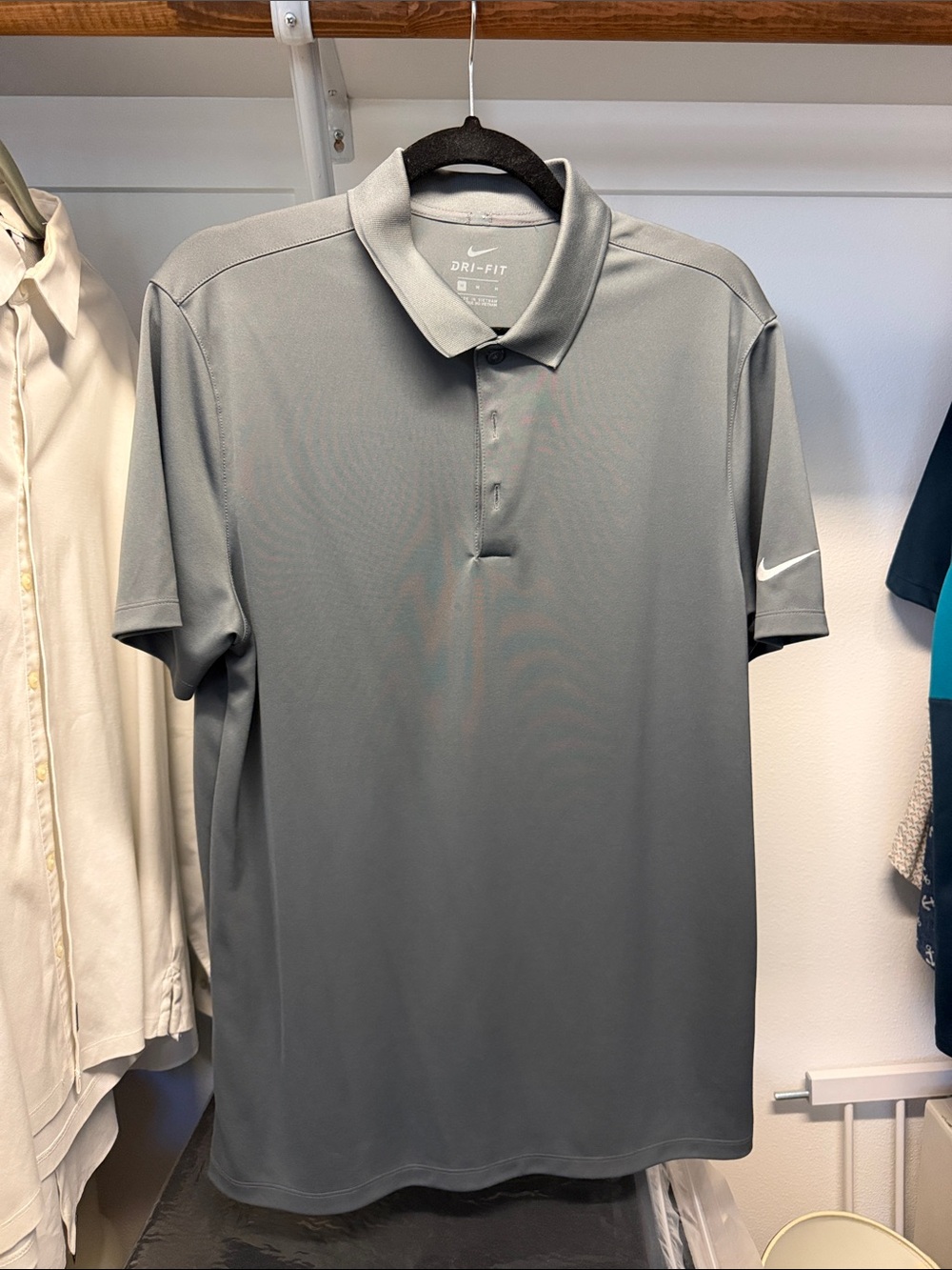 Nike Gray Dri-FIT Men's Polo Shirt